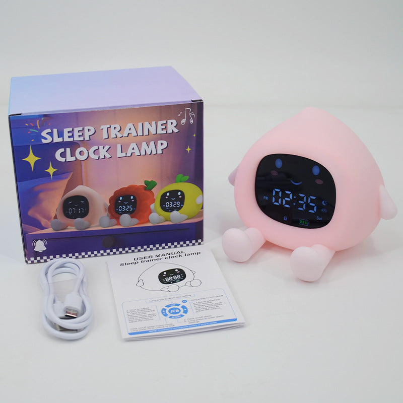 Fruit Alarm Clock with Color-Changing Night Light