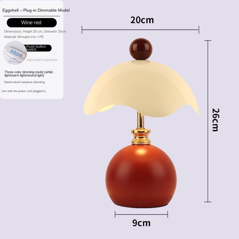 Shell-Shaped Luxury Minimalist Bedside Lamp