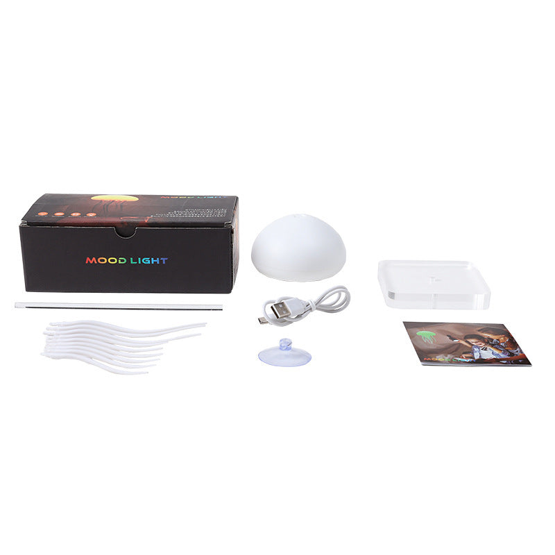 Sound-Controlled Jellyfish Gradient Ambient Lamp