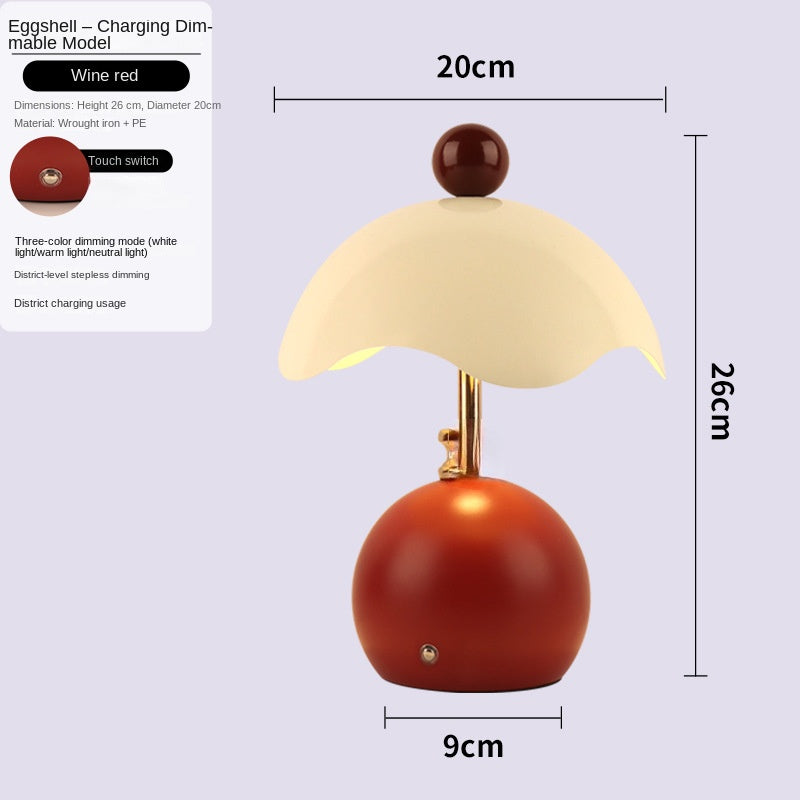 Shell-Shaped Luxury Minimalist Bedside Lamp