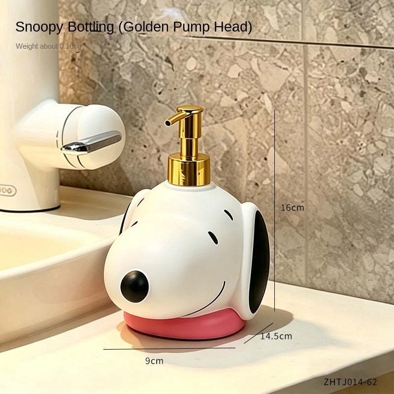 Snoopy Cartoon Soap Dispenser Bottle