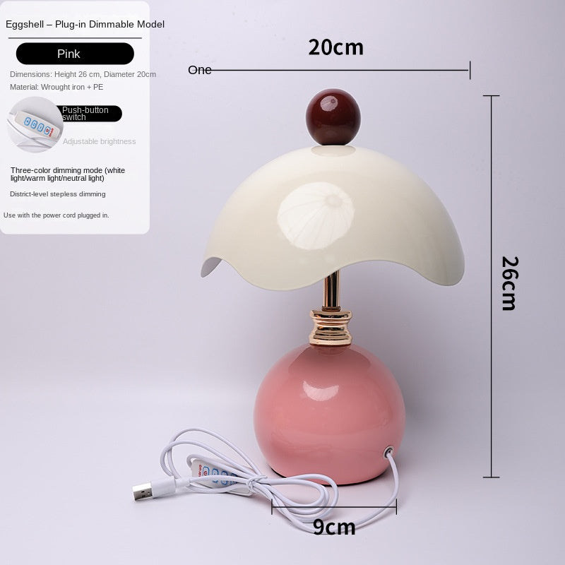 Shell-Shaped Luxury Minimalist Bedside Lamp