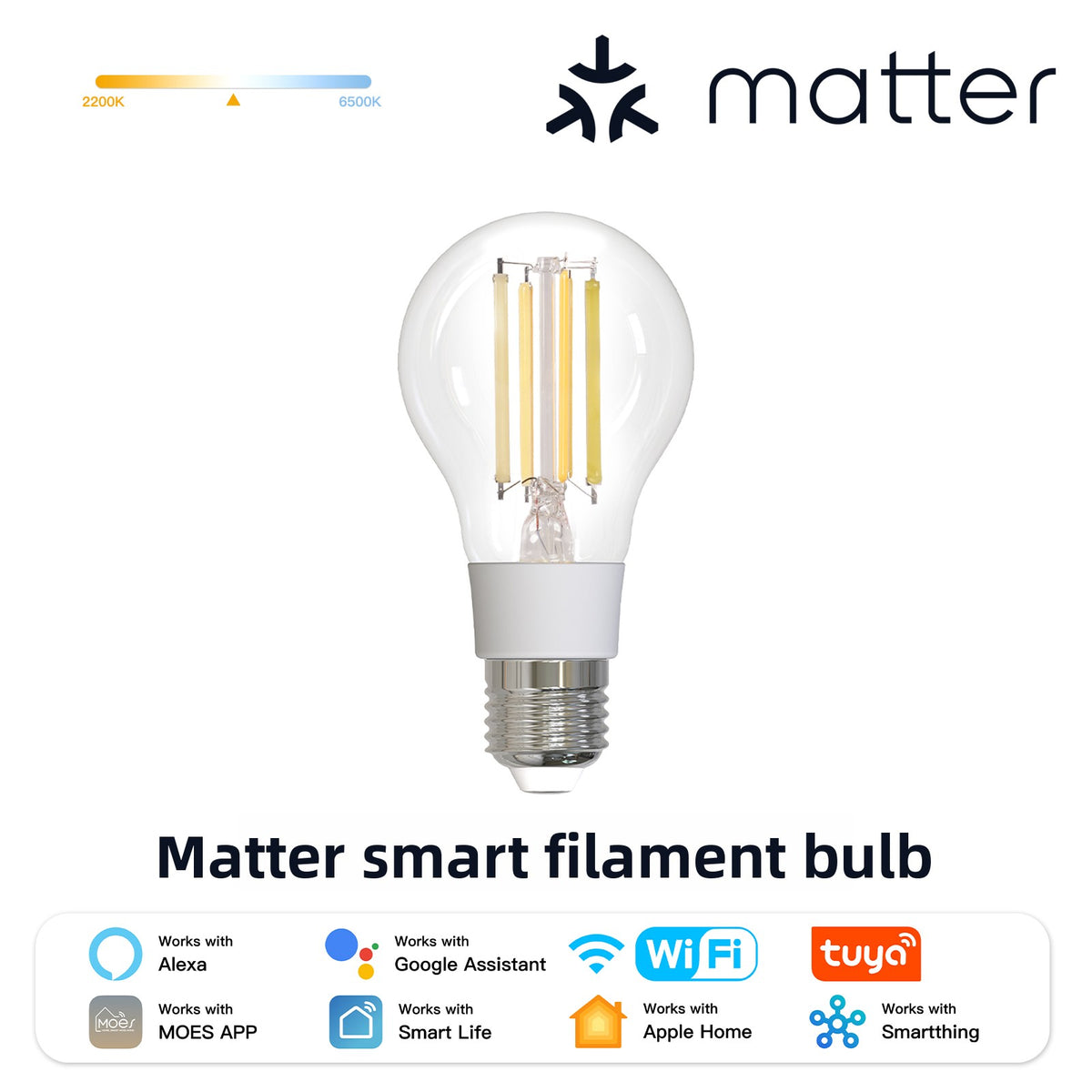 WiFi Smart LED Bulb with Voice Control