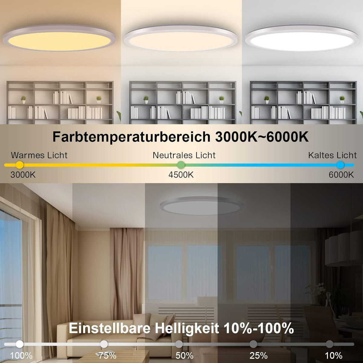 Smart Ceiling Light with Alexa & Bluetooth