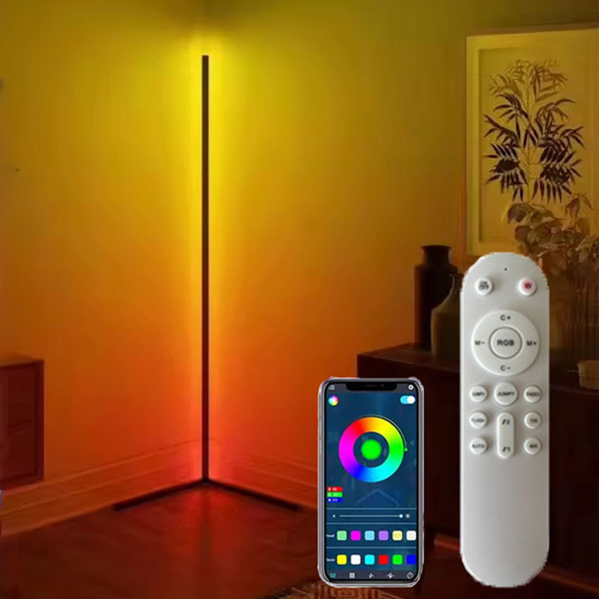 RGB Smart Floor Lamp – App & Remote Controlled