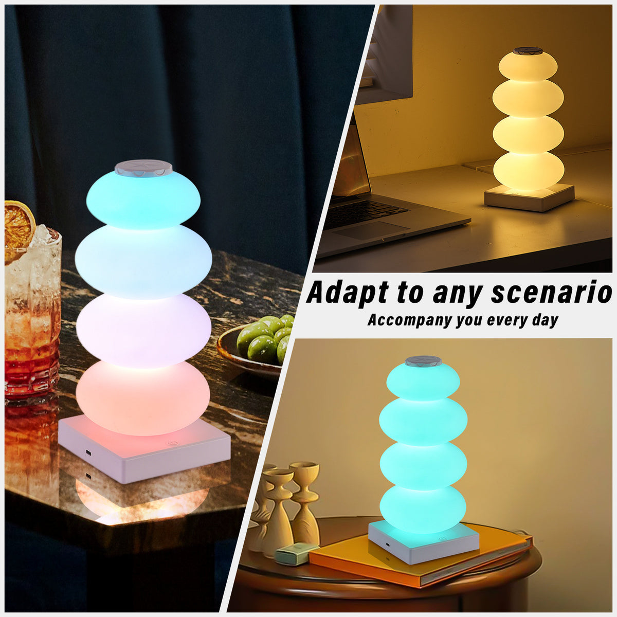 LED Touch Charging Colorful Ambient Desk Lamp