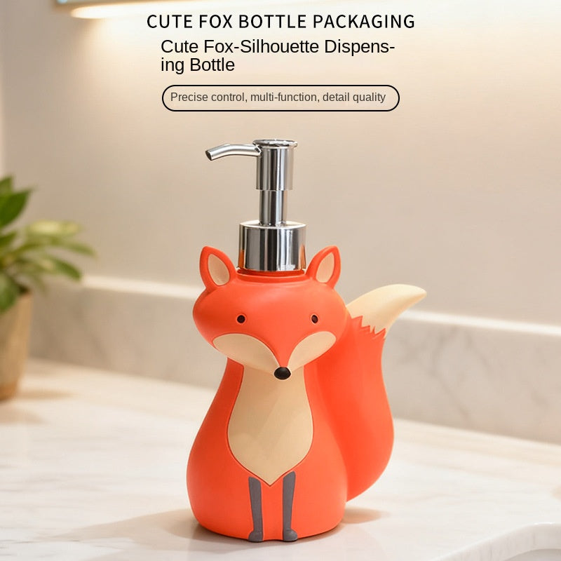 Fox-Shaped Lotion & Soap Dispenser Bottle