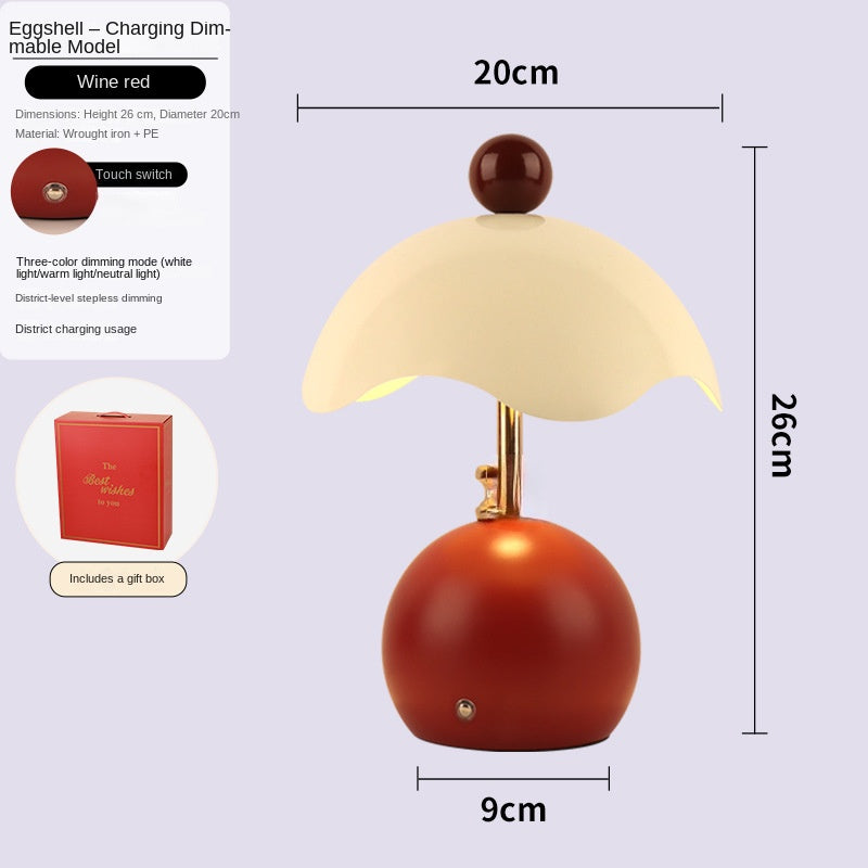 Shell-Shaped Luxury Minimalist Bedside Lamp