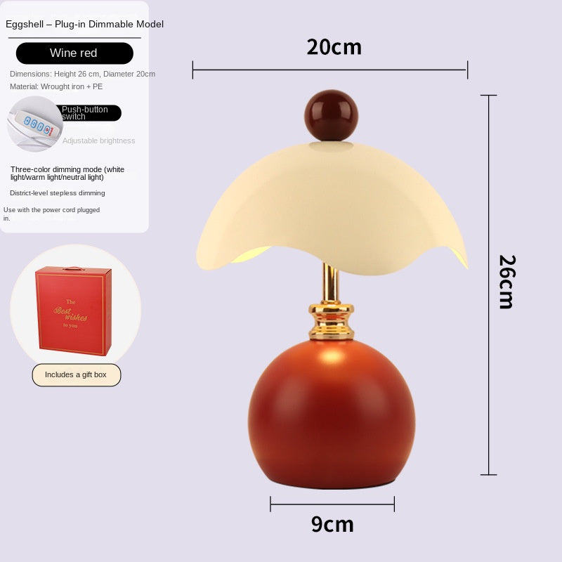 Shell-Shaped Luxury Minimalist Bedside Lamp