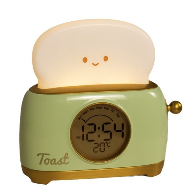 Bread Alarm Clock with Night Light & Timer
