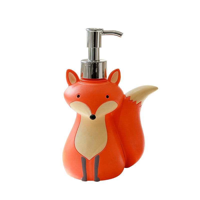 Fox-Shaped Lotion & Soap Dispenser Bottle