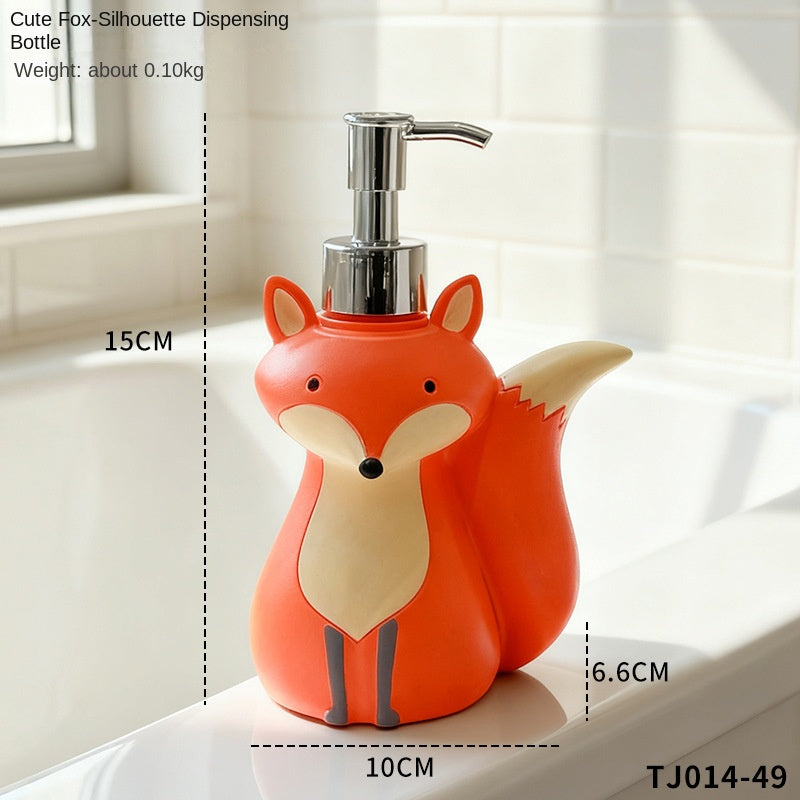 Fox-Shaped Lotion & Soap Dispenser Bottle