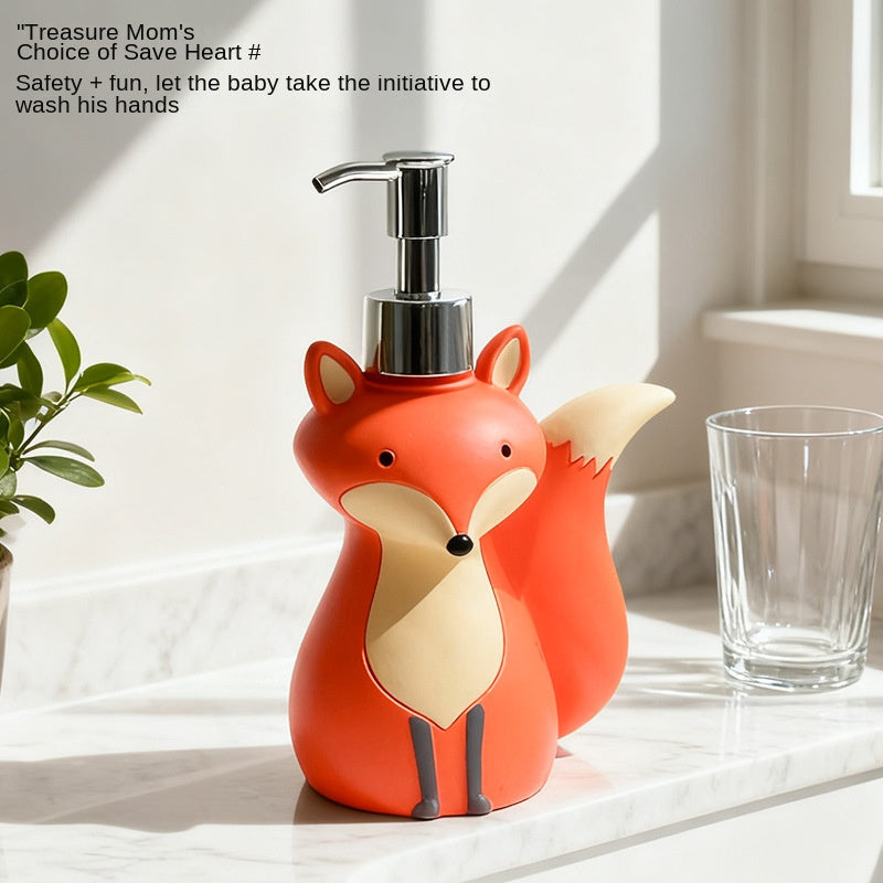 Fox-Shaped Lotion & Soap Dispenser Bottle