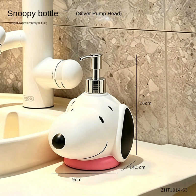 Snoopy Cartoon Soap Dispenser Bottle