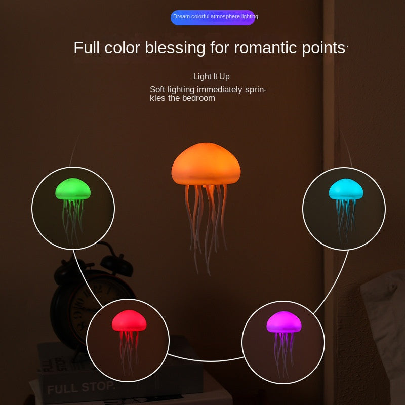 Sound-Controlled Jellyfish Gradient Ambient Lamp