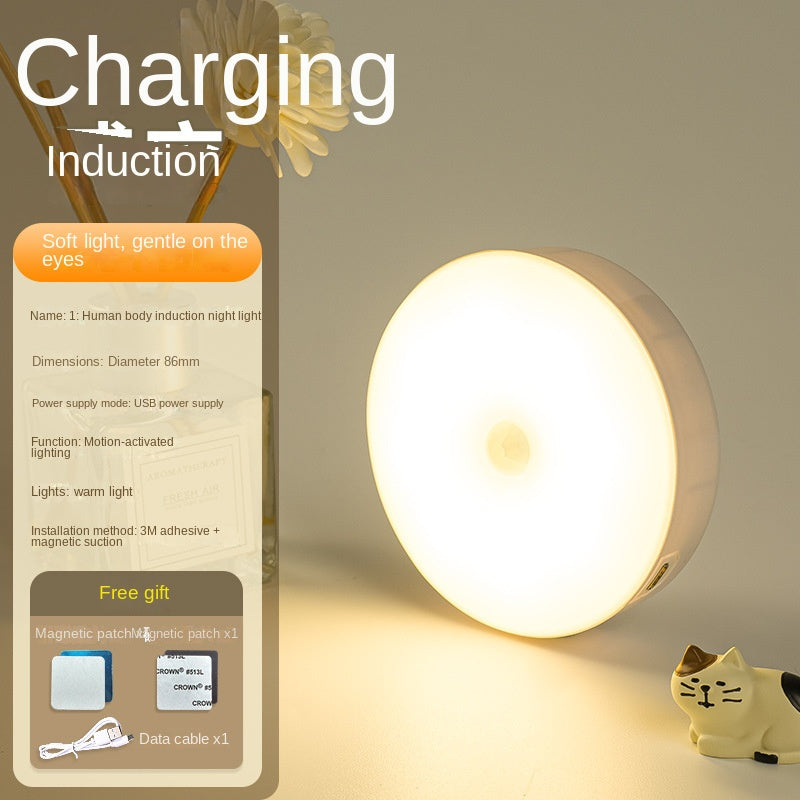 Smart Motion Sensor Night Light with Wireless Charging