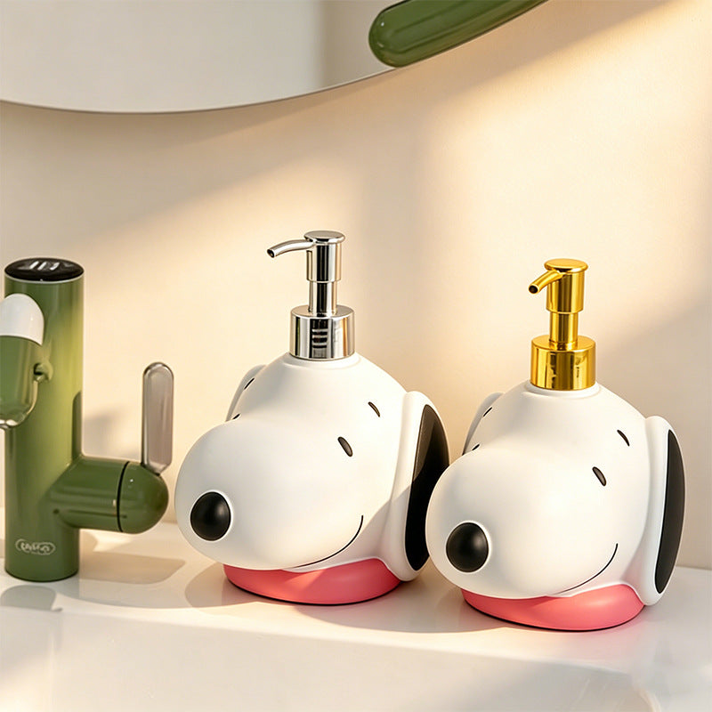 Snoopy Cartoon Soap Dispenser Bottle