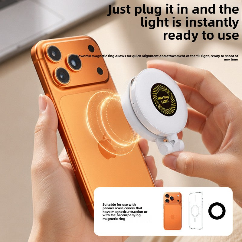 Magnetic Phone Fill Light – Adjustable Color Temp