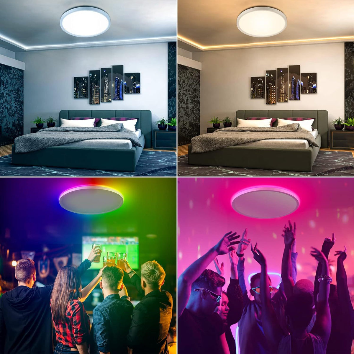 Smart Ceiling Light with Alexa & Bluetooth